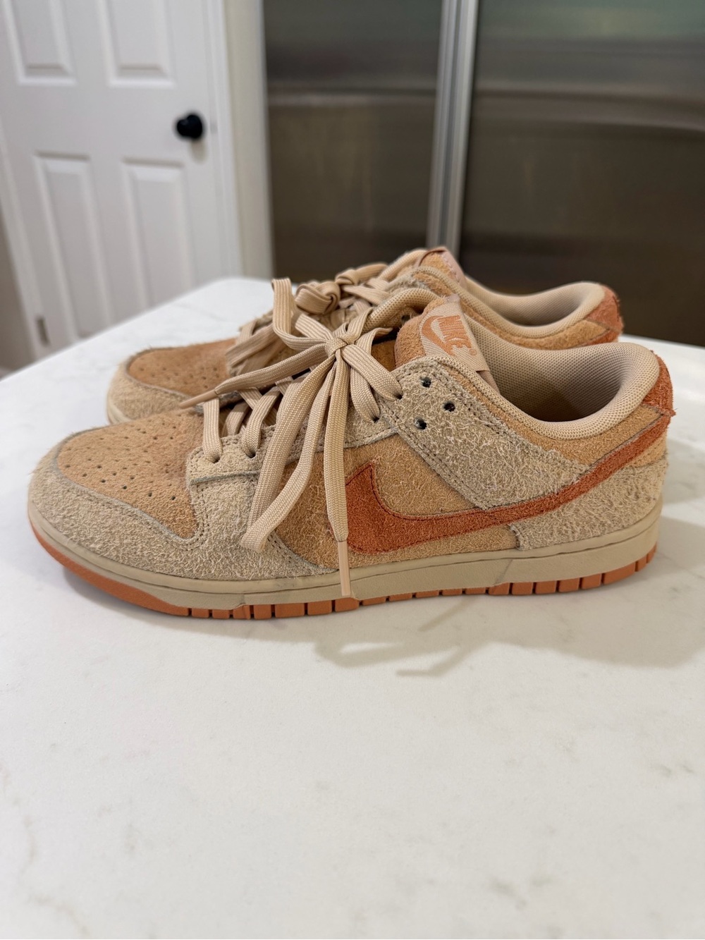 Women's Nike Dunk Low Shimmer/Burnt Sunrise (HF5075 287) - 9 - Picture 2 of 8